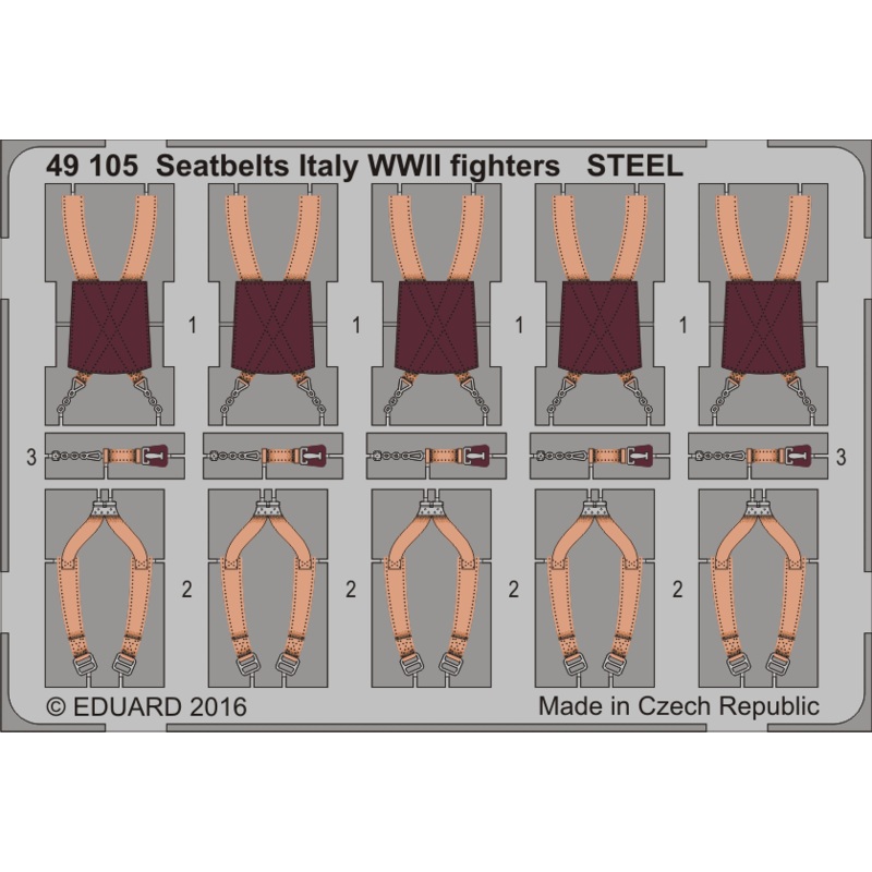 1/48 Seatbelts Italy WWII Fighters Steel