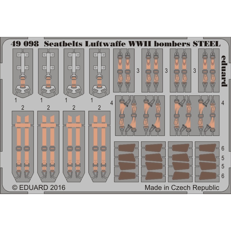 1/48 Seatbelts Luftwaffe WWII Bombers Steel