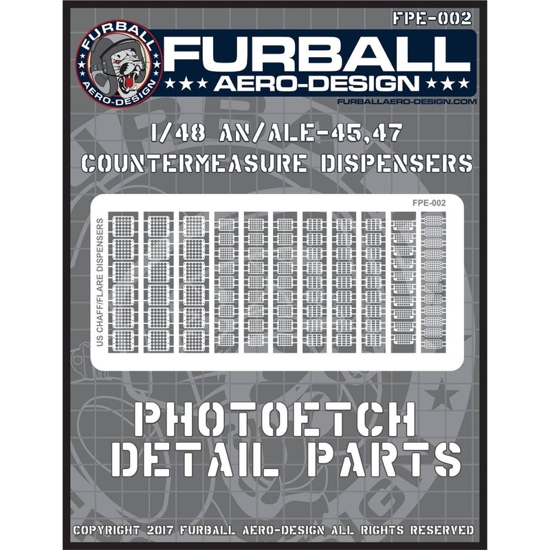 1/48 AN/ALE-45,47 Chaff/Flare Dispensers Photo-Etched Parts