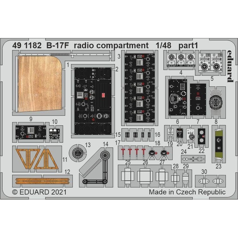 1/48 B-17F radio compartment (for HKM)