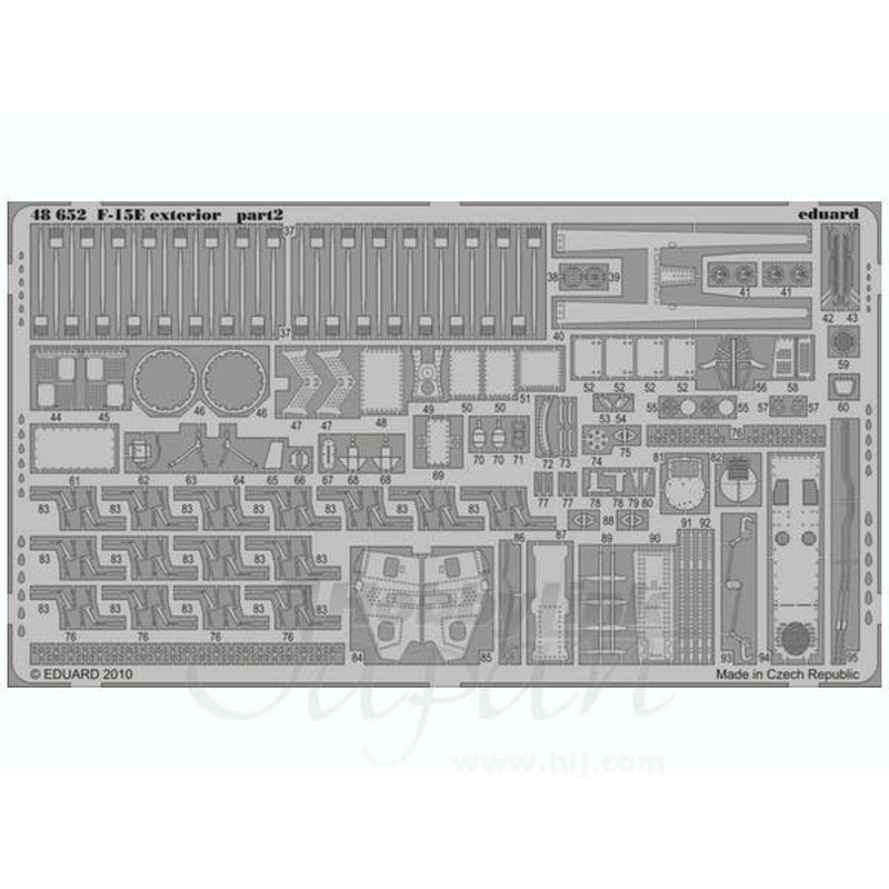 1/48 F-15E Exterior Photo-Etched Parts (for Academy)