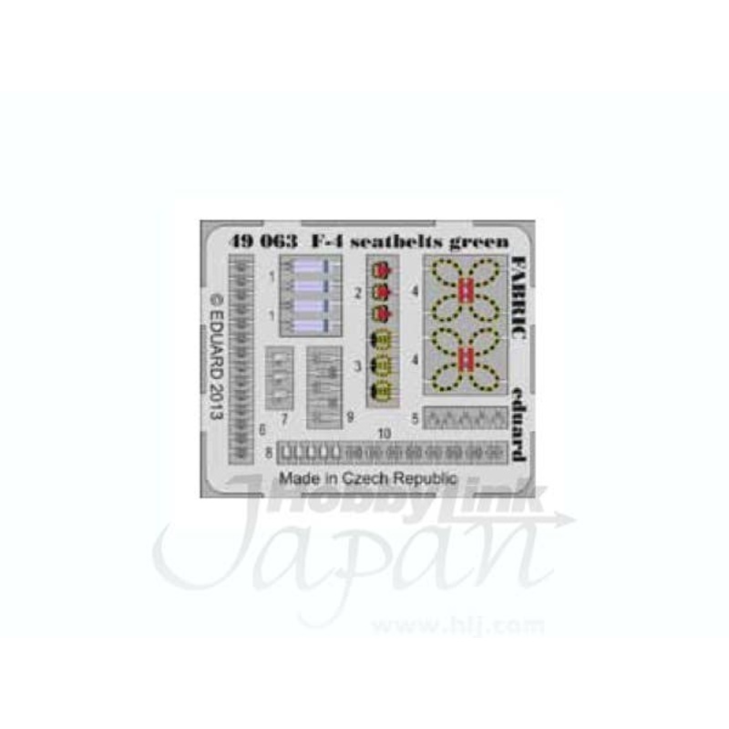 1/48 F-4 Seatbelts Green FABRIC