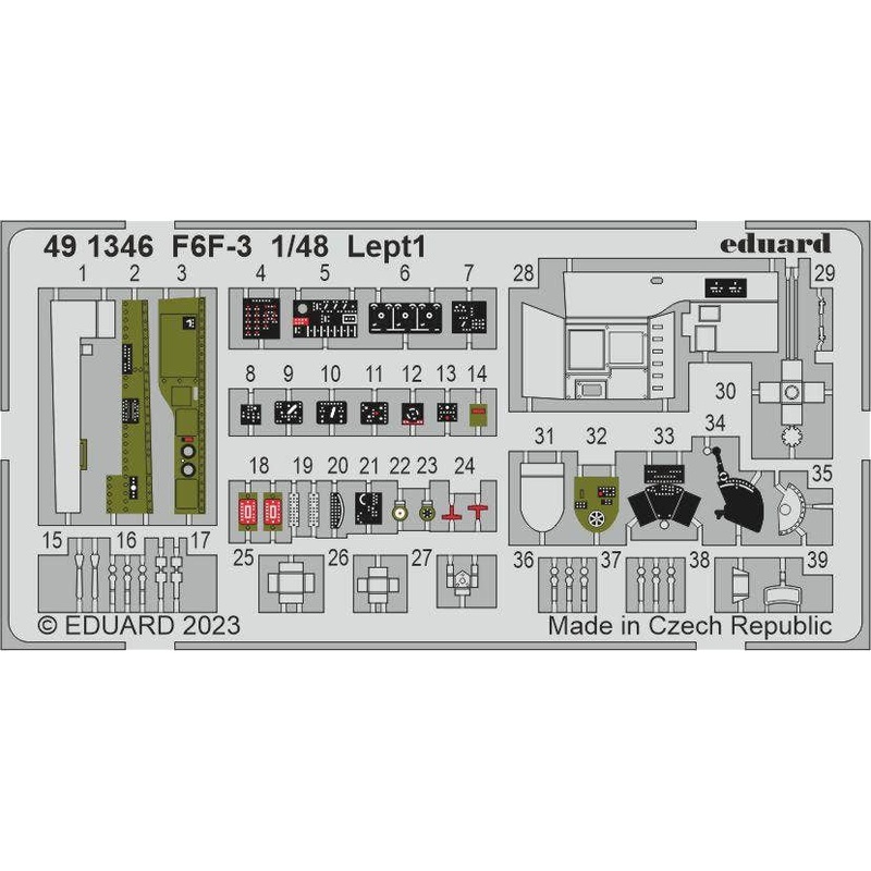 1/48 F6F-3 Photo Etched Parts