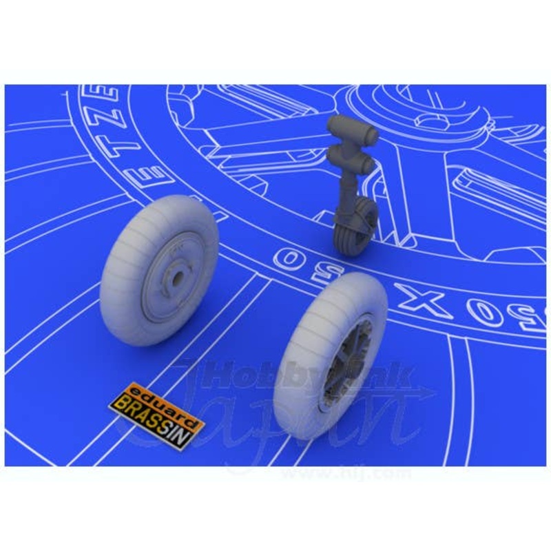 1/48 Messerschmitt Bf 109E Wheels (for Eduard)