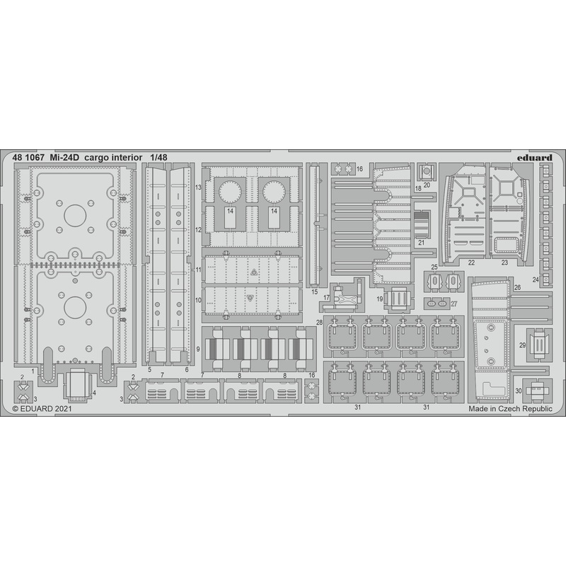 1/48 Mi-24D cargo interior (for Eduard)