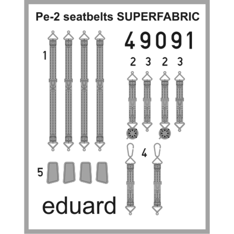 1/48 Pe-2 Seatbelts Superfabric (for Zvezda)