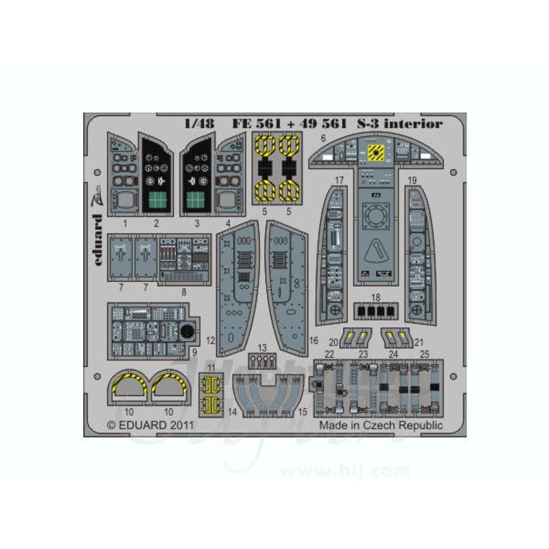 1/48 S-3 Interior Self-Adhesive (for Italeri) Zoom