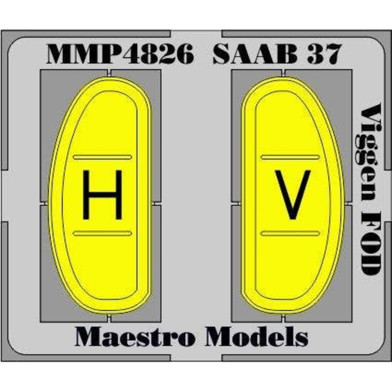 1/48 SAAB 37 Air Intake FOD Covers for Tarangus/Special Hobby