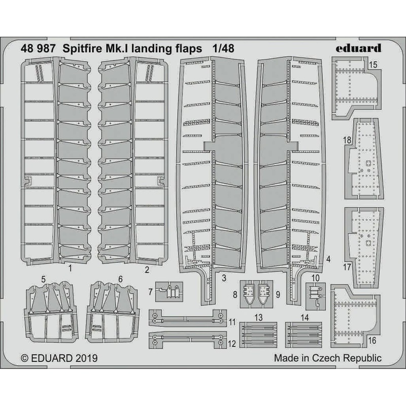 1/48 Spitfire Mk.I Landing Flaps (for Tamiya)