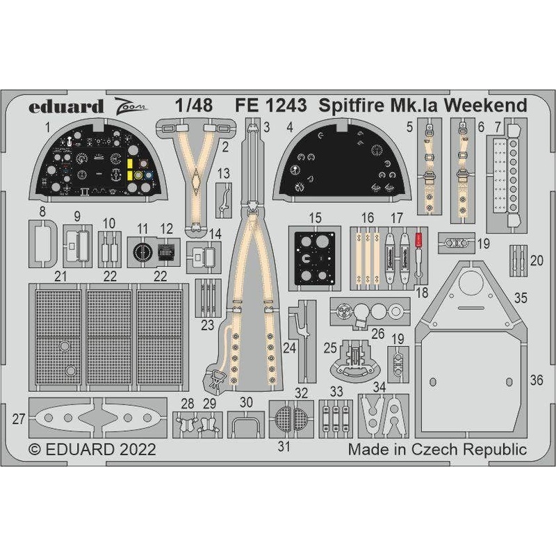 1/48 Spitfire Mk.Ia Weekend (for EDUARD)