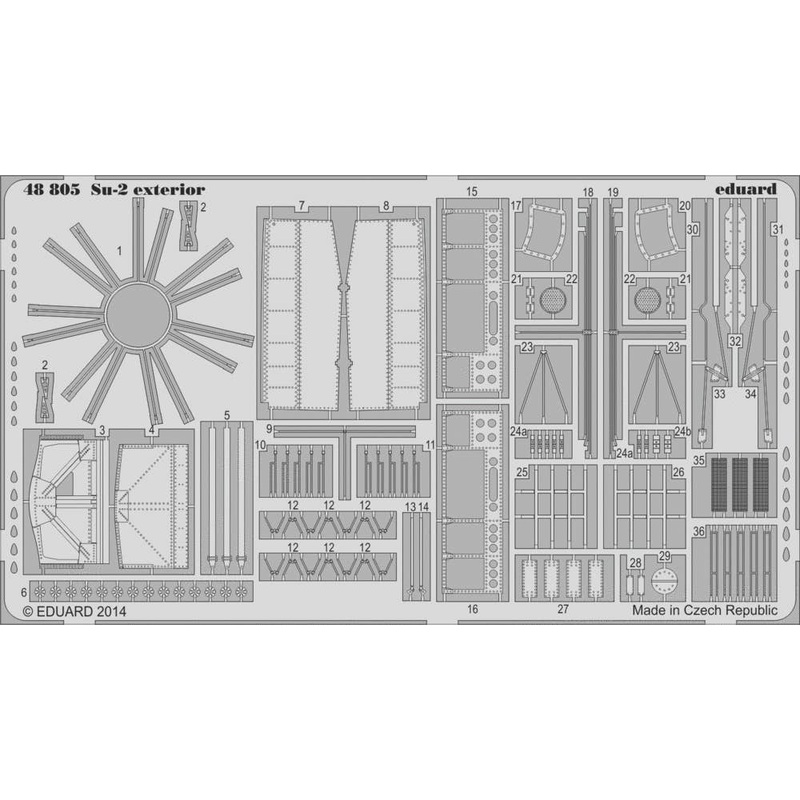 1/48 Su-2 Exterior Parts Set (for Zvezda)