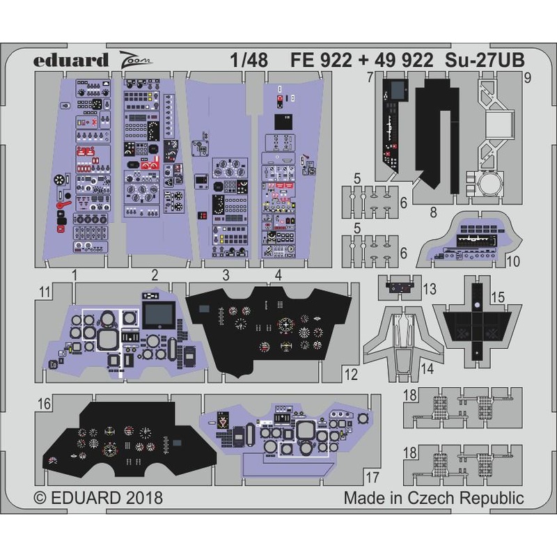 1/48 Su-27UB Zoom Photo-Etched Parts (for Hobby Boss)
