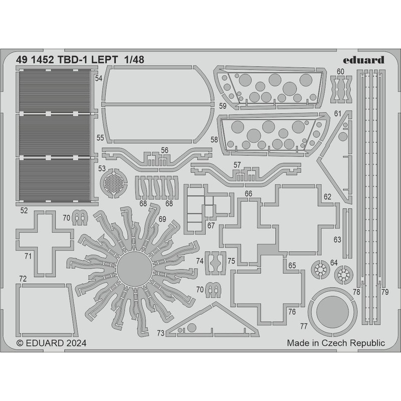 1/48 TBD-1 Photo etched (for HOBBY BOSS)