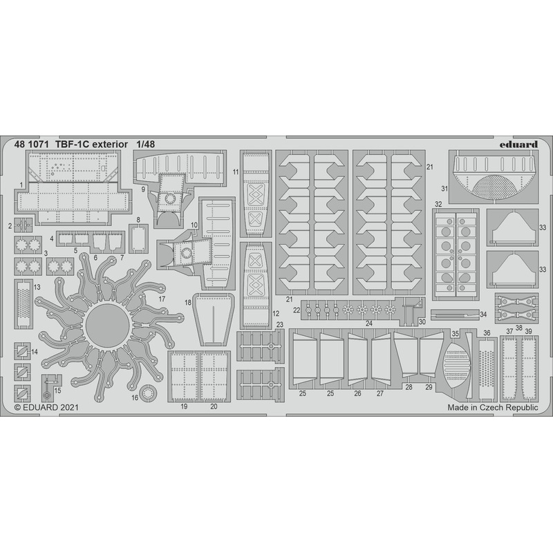 1/48 TBF-1C Exterior for Academy
