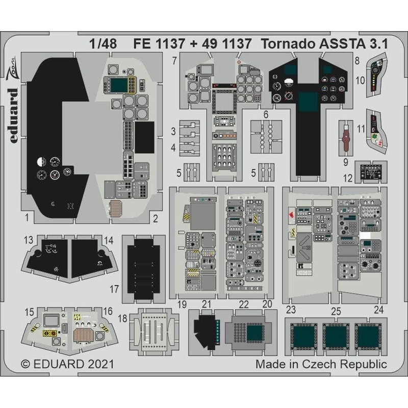 1/48 Tornado ASSTA 3.1 Zoom Photo-Etched Parts (for Revell)