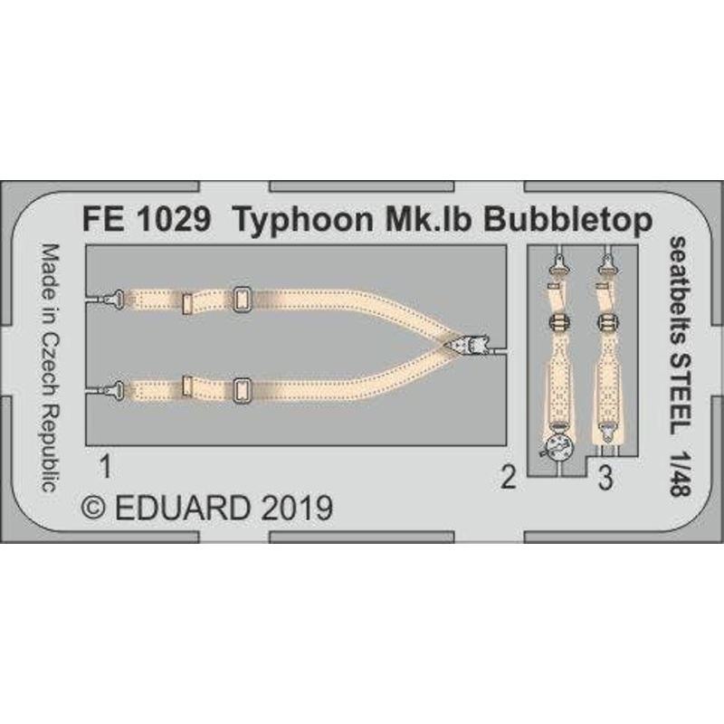 1/48 Typhoon Mk.Ib Bubbletop Seatbelts Steel (for Hasegawa/Italeri)