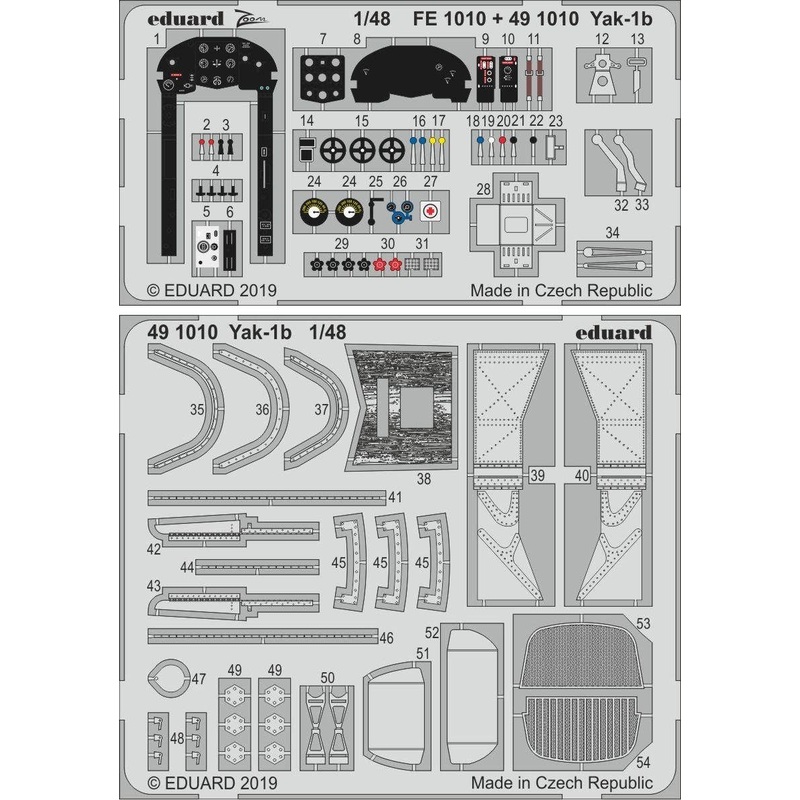 1/48 Yak-1b Photo-Etched Parts (for Zvezda)