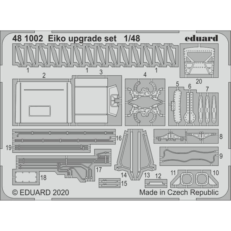1/48 Eiko Upgrade Set Photo-Etched Parts (for Eduard/Hasegawa)