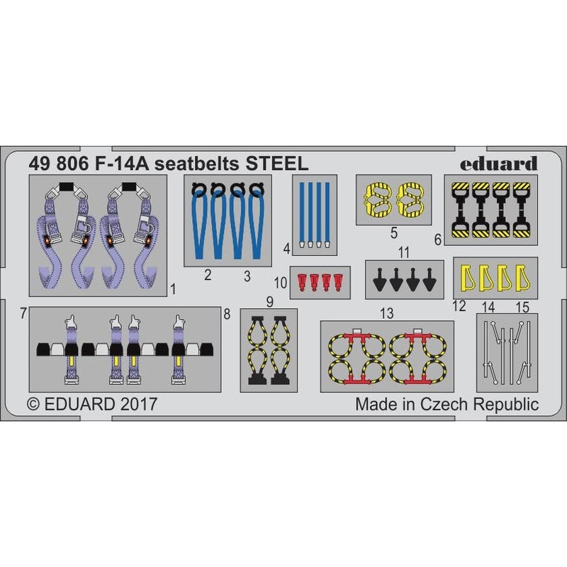 1/48 F-14A Seatbelts STEEL (TAMIYA)