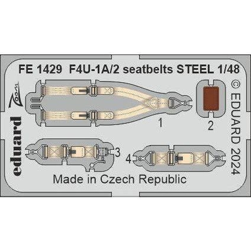 1/48 F4U-1A/2 Seatbelts STEEL Zoom (for Magic Factory)