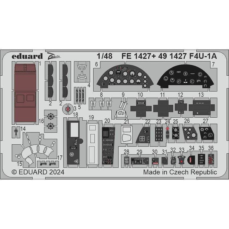 1/48 F4U-1A Photo Etched (for Magic Factory)