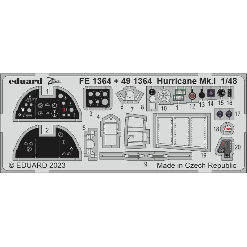 1/48 Hurricane Mk.I Photo-Etched (for HOBBY BOSS)