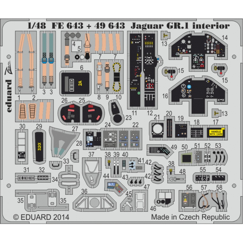 1/48 Jaguar GR.1 Interior S.A. (for Kitty Hawk)