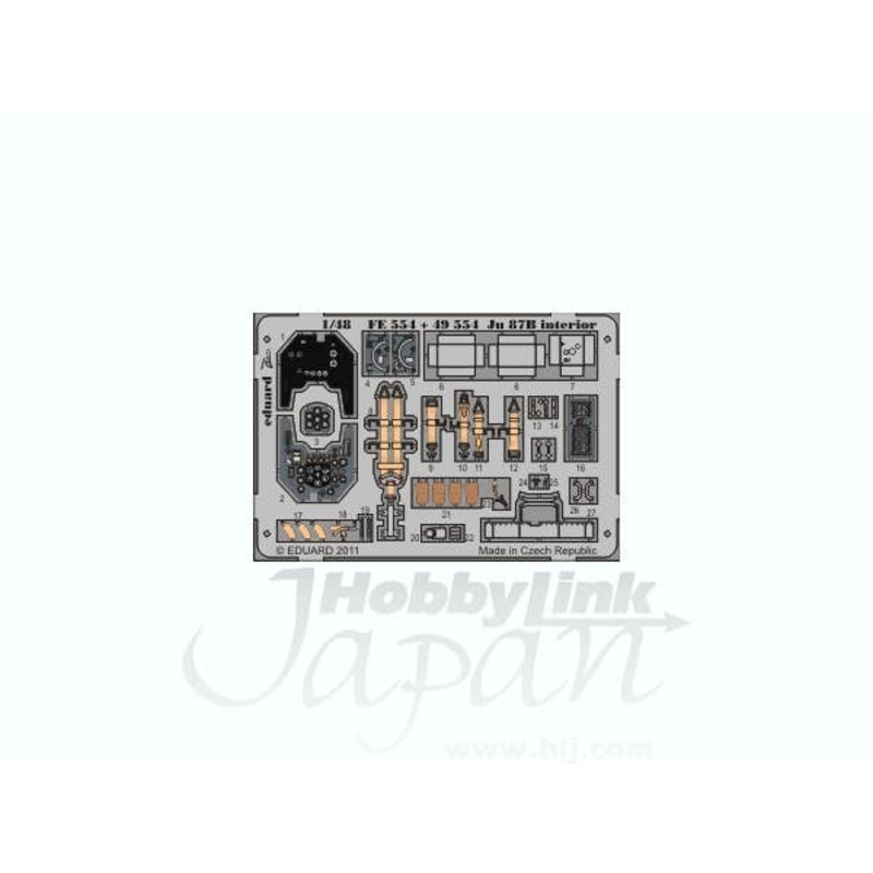1/48 Ju 87B Interior Self-Adhesive (for Italeri)
