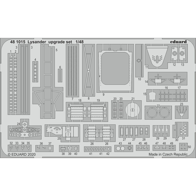1/48 Lysander Upgrade Set Photo-Etched Parts (for Eduard)