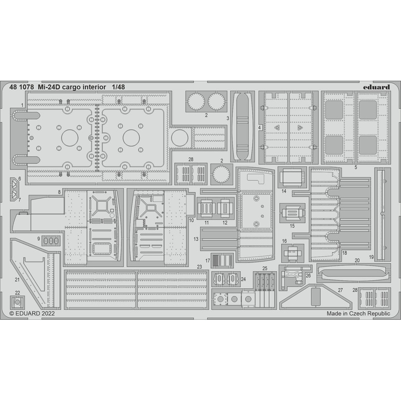 1/48 Mi-24D cargo interior (for Trumpeter)