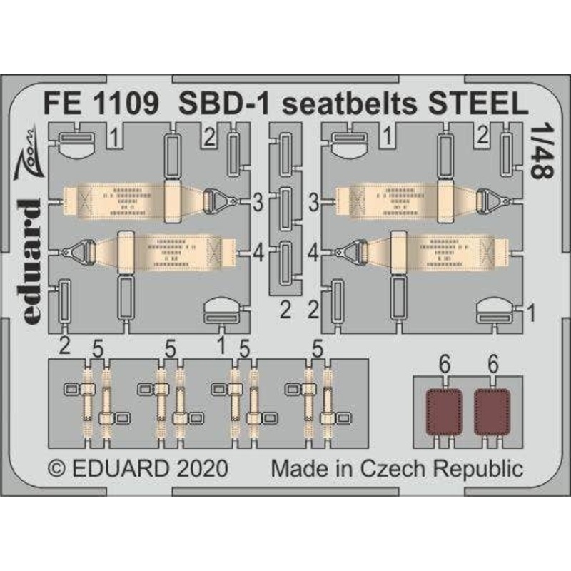 1/48 SBD-1 Seatbelts Steel (for Academy)