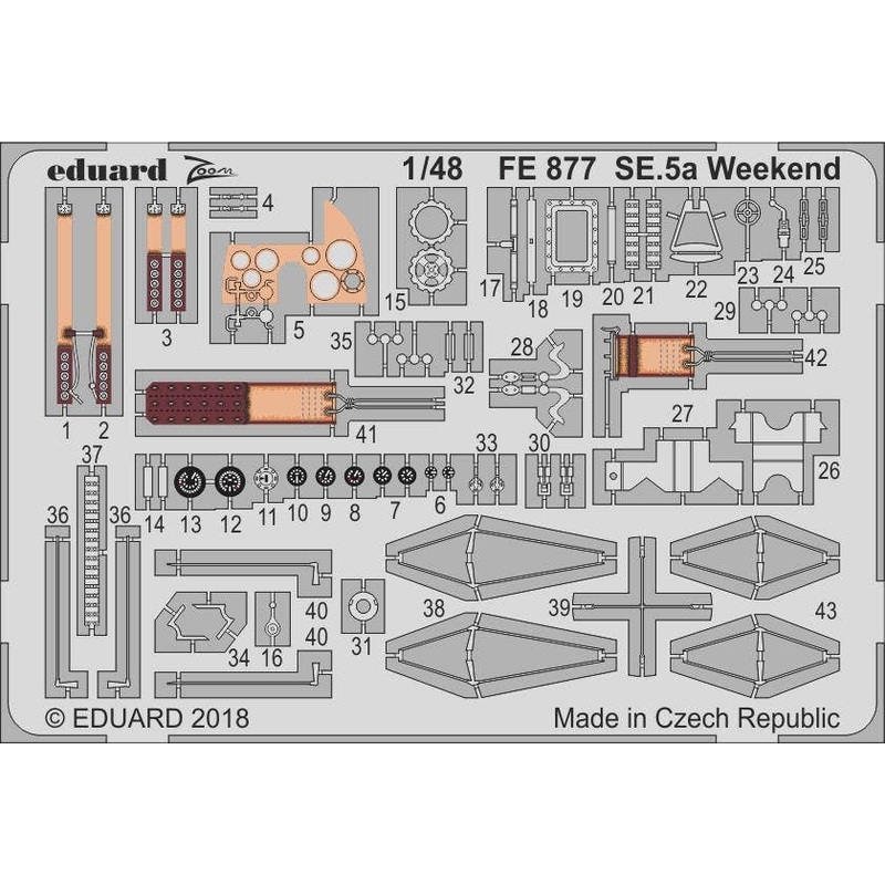 1/48 SE.5a Weekend Zoom Photo-Etched Parts (for Eduard)