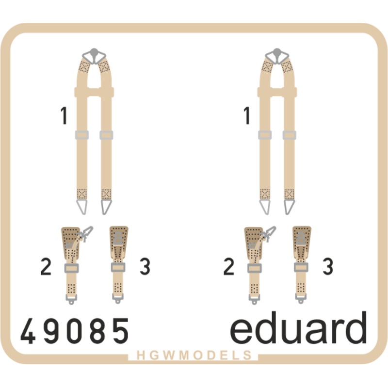 1/48 Seatbelts Luftwaffe WWII Bombers Super Fabric