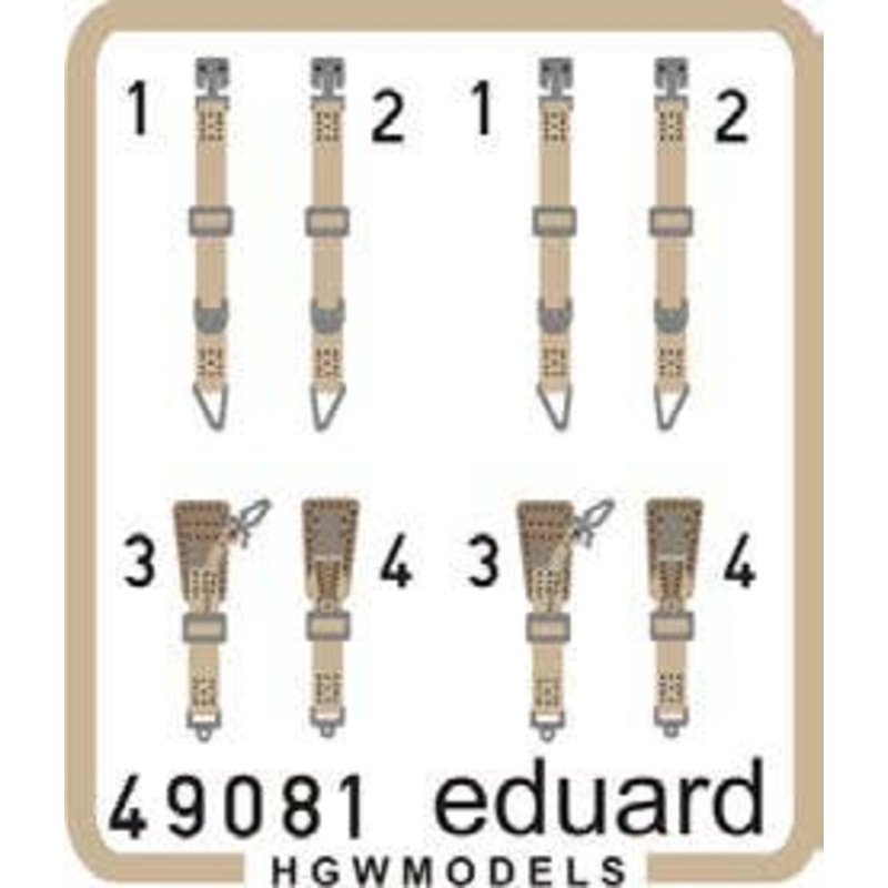 1/48 Seatbelts Luftwaffe WWII Fighters Superfabric