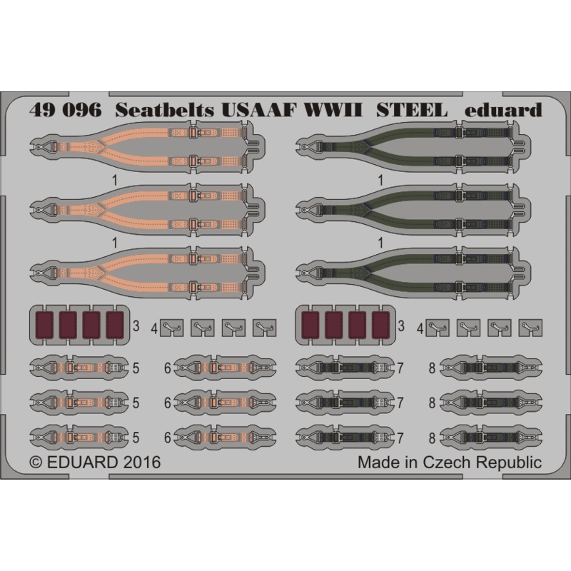 1/48 Seatbelts USAAF WWII Steel