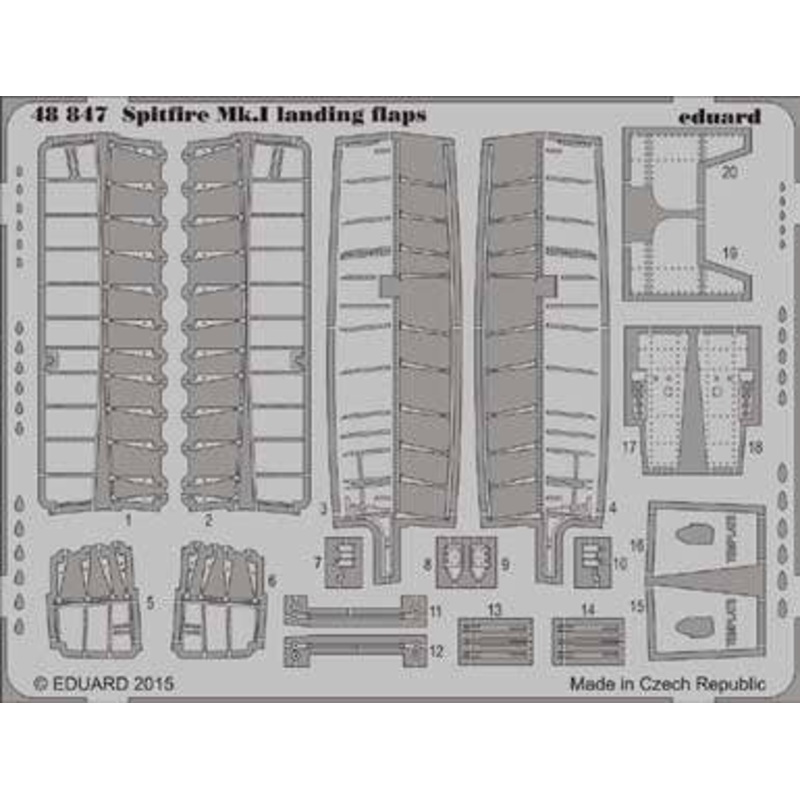 1/48 Spitfire Mk.I Landing Flaps (for Airfix)
