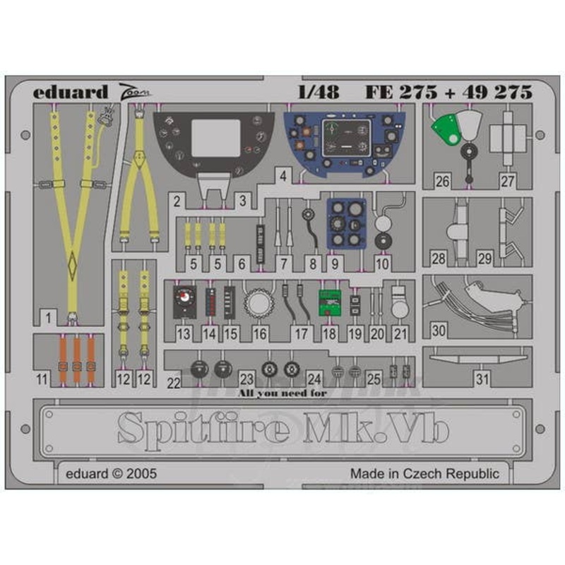 1/48 Spitfire Mk.Vb (for Hasegawa)