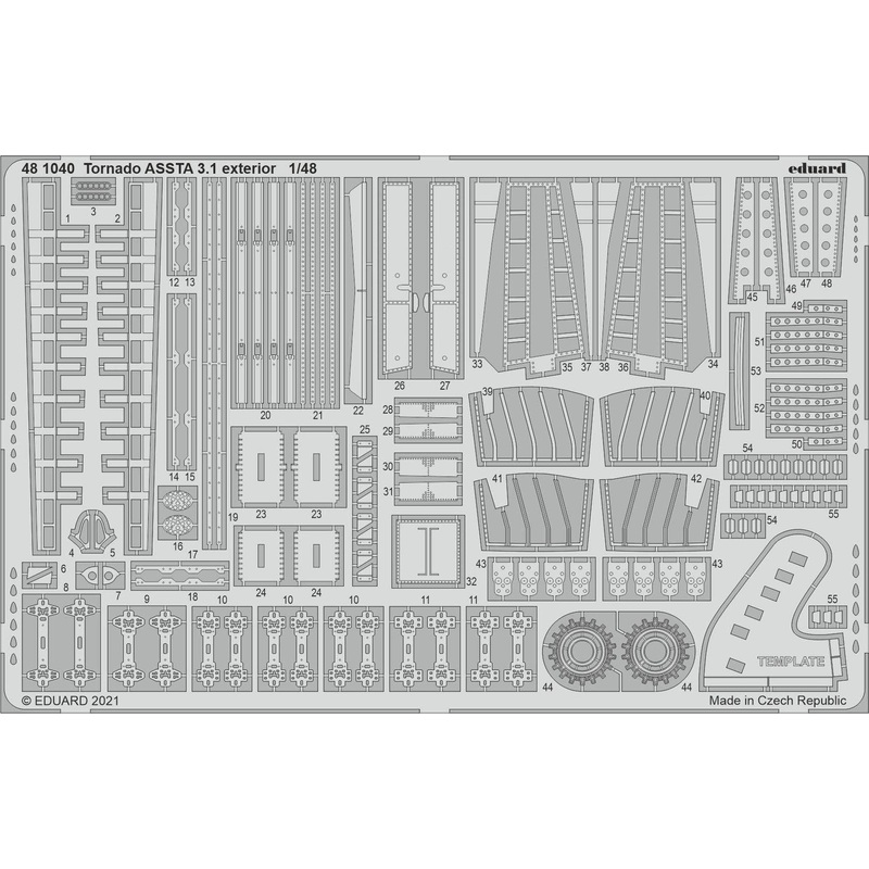1/48 Tornado ASSTA 3.1 Exterior Photo-Etched Parts (for Revell)