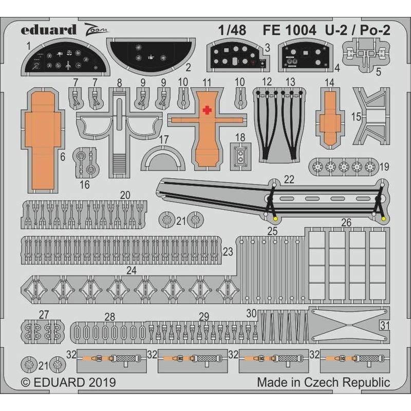 1/48 U-2/Po-2 Zoom Photo-Etched Parts (for ICM)