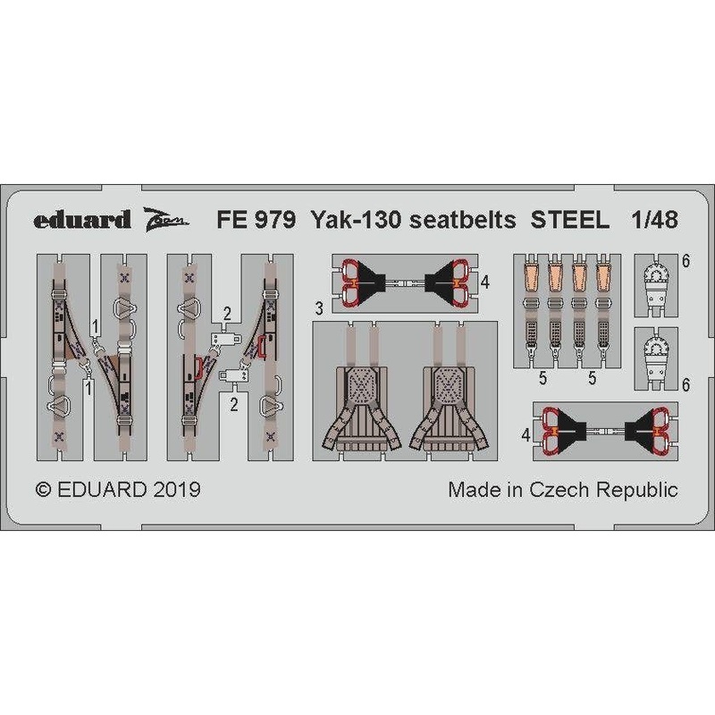 1/48 Yak-130 Seatbelts Steel (for Zvezda)