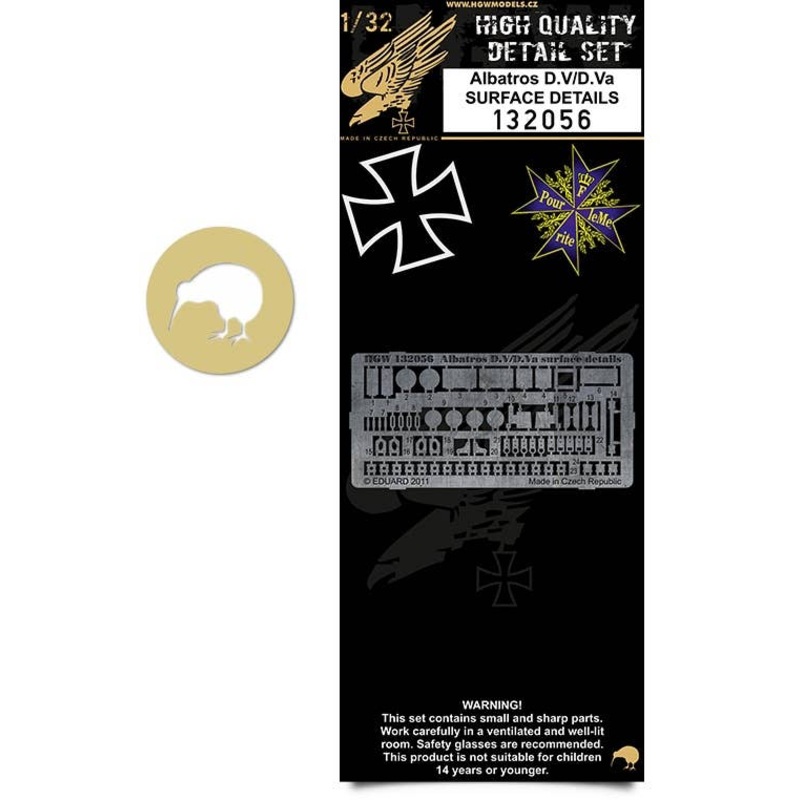 1/32 Albatros D.V / D.Va Surface Details (for Wingnut Wings)