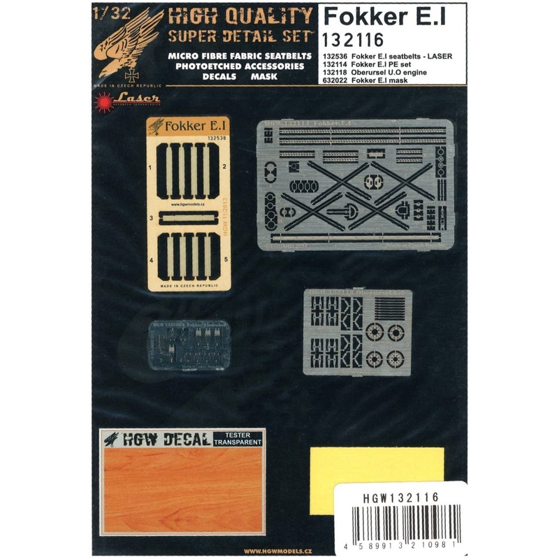 1/32 Fokker E.I Super Detail Set (for Wingnut Wings)