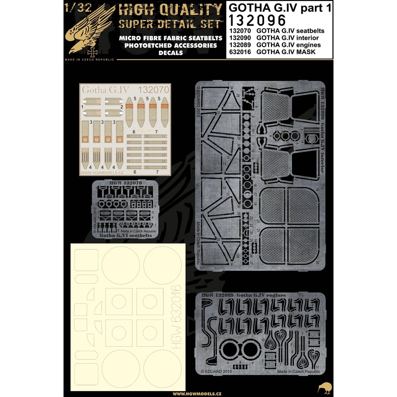 1/32 Gotha G.IV Super Detail Set (for Wingnut Wings)