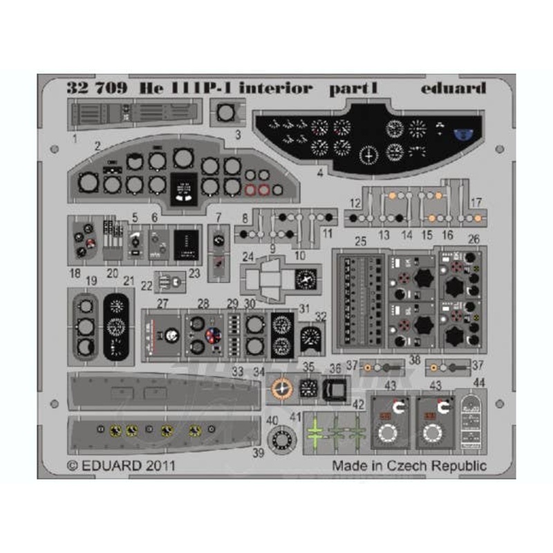 1/32 He 111P-1 Interior Self-Adhesive (for Revell)