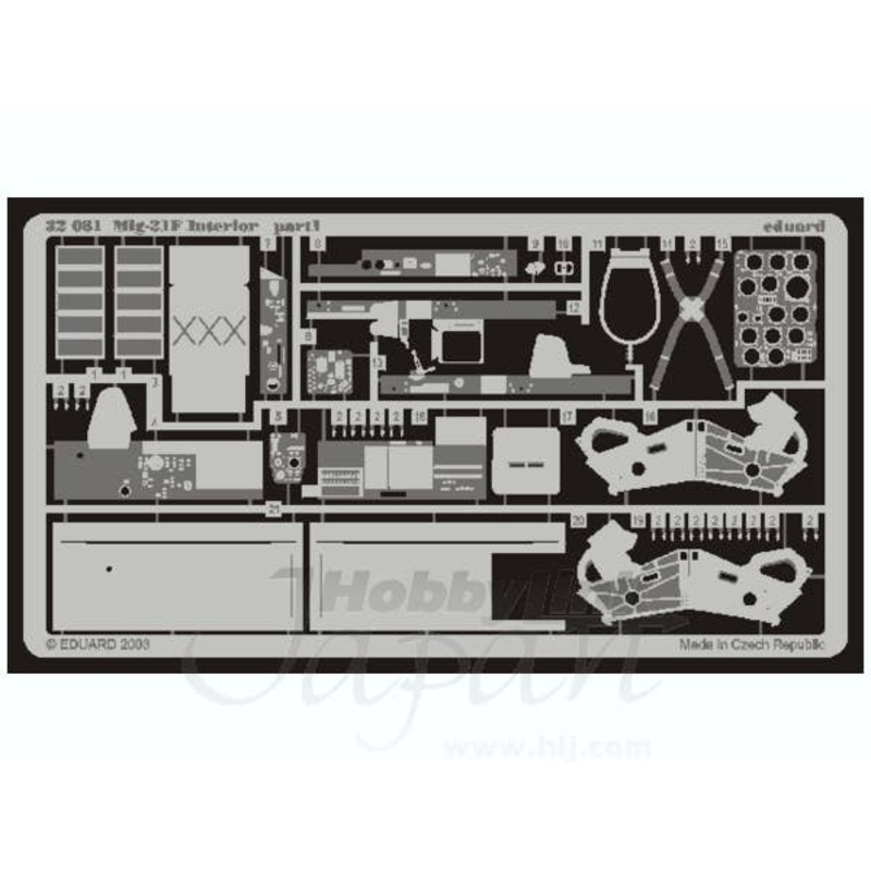1/32 MiG-21F interior (for Trumpeter)