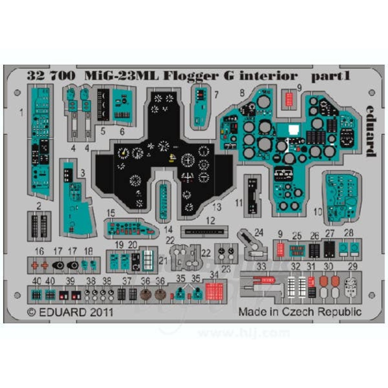 1/32 MiG-23ML Flogger G Interior Self-Adhesive (for Trumpeter)