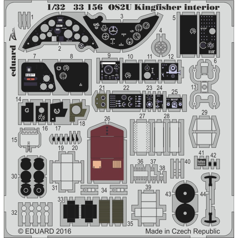1/32 OS2U Kingfisher Interior Kittyhawk KH32016