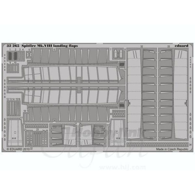 1/32 Spitfire Mk.VIII Landing Flaps (for Tamiya)