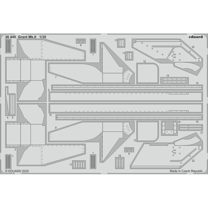 1/35 Grant Mk.II Photo-Etched Parts (for Mini Art)