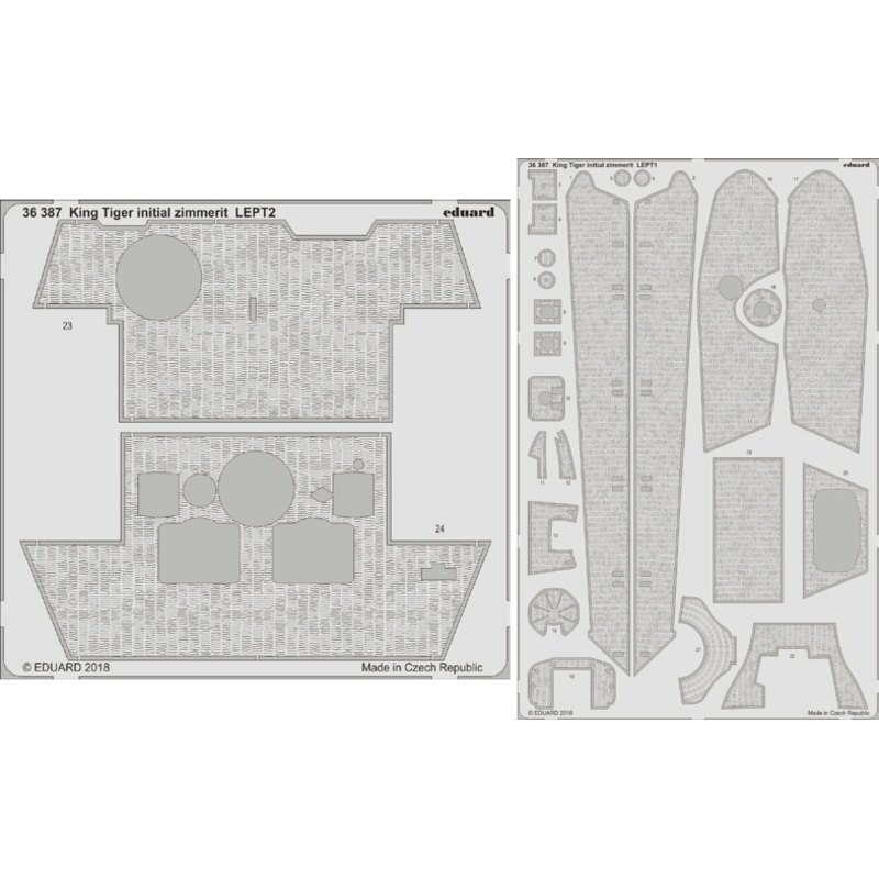 1/35 King Tiger Initial Zimmerit (for Takom)